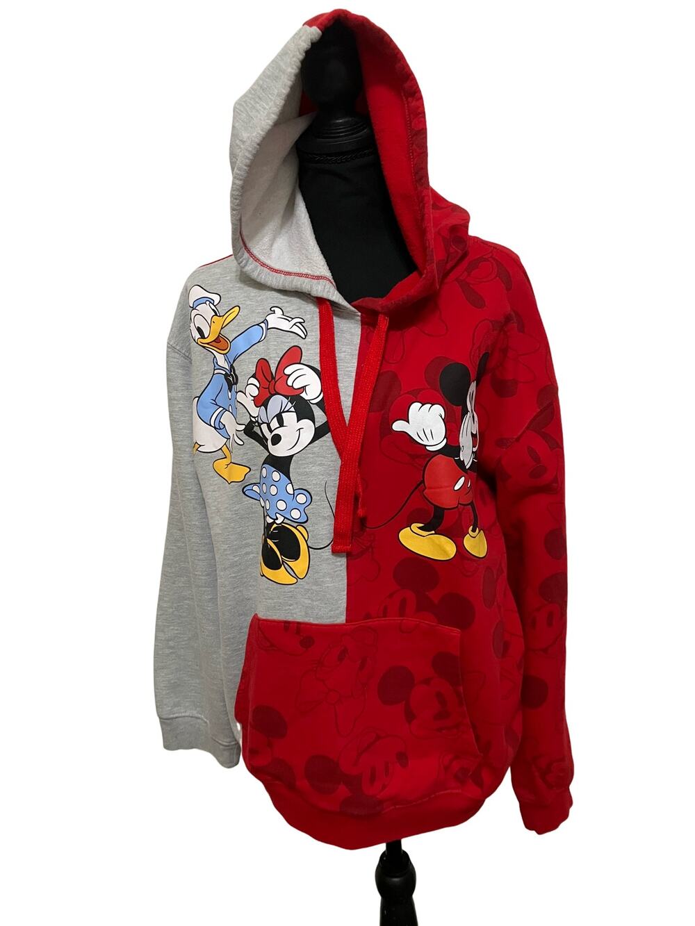 Mickey and  Minnie Color Block Hoodie  Junior XL (15-17}